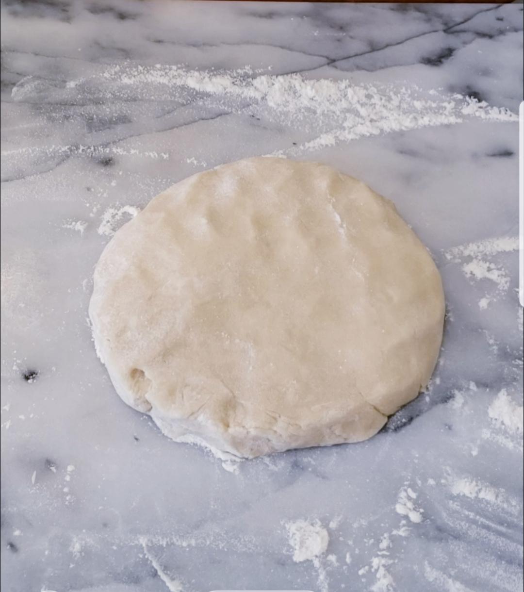 tart crust formed into a disk