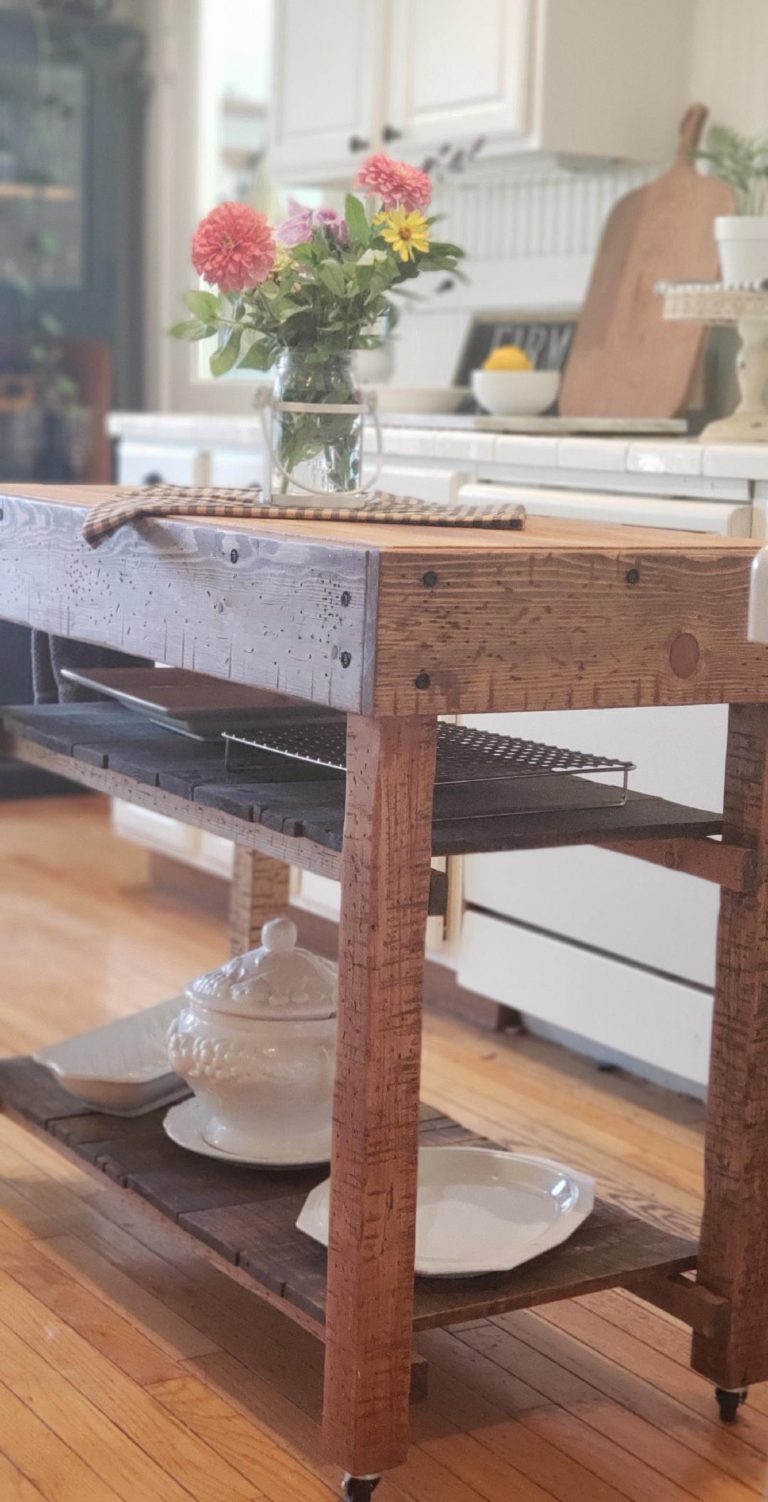 HOW TO REFURBISH A KITCHEN ISLAND FARMHOUSE FUN   Kitchen Island 11 768x1502 